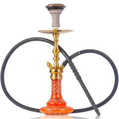 COCOYAYA Simba 2. 0 Hookah - Gold Stem & Orange Base