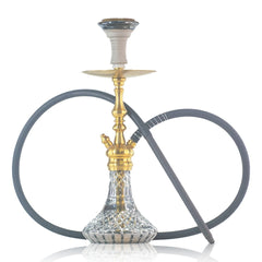 COCOYAYA Simba Hookah - Golden (Cut Glass Base)