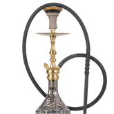 COCOYAYA Simba Hookah - Gold Stem & Dark Grey Base
