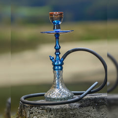 COCOYAYA Simba Hookah - Blue Stem & Grey Base