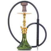 COCOYAYA Simba Hookah - Gold Stem & Green Base