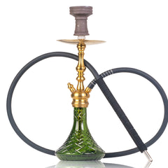 COCOYAYA Simba Hookah - Gold Stem & Green Base