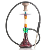 COCOYAYA Sydney Hookah - Rainbow Stem & Purple Base