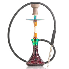 COCOYAYA Sydney Hookah - Rainbow Stem & Purple Base