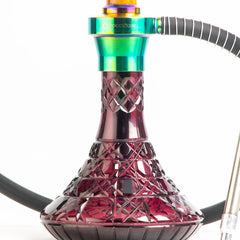 COCOYAYA Sydney Hookah - Rainbow Stem & Purple Base