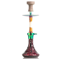 COCOYAYA Sydney Hookah - Rainbow Stem & Purple Base