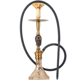 COCOYAYA Terminator Bohemian Hookah - Gold Stem & Transparent Base