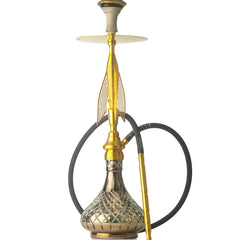 COCOYAYA Titan Hookah (Angel Series) - Gold Stem & Transparent Base
