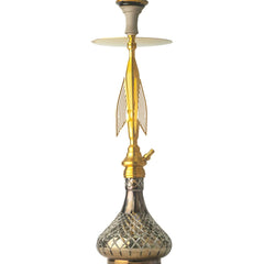 COCOYAYA Titan Hookah (Angel Series) - Gold Stem & Transparent Base