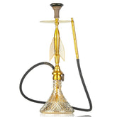 COCOYAYA Titan Hookah (Angel Series) - Gold Stem & Cut Glass Base