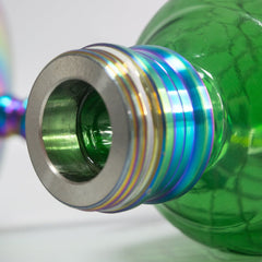 COCOYAYA VIP Amy Hookah - Rainbow Stem & Green Base