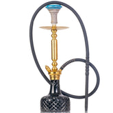 COCOYAYA Valencia Hookah - Gold Stem & Black Base