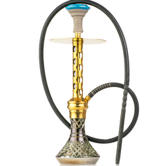 COCOYAYA Valeria Hexa Hookah - Gold Stem & CGB Base