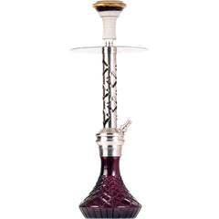 COCOYAYA Valeria Hookah - Silver Stem & Purple Base