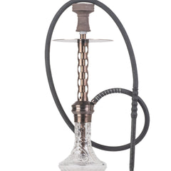 COCOYAYA Valeria Hexa Hookah - Bronze Stem & Transparent Base