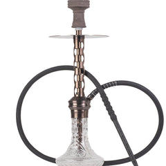 COCOYAYA Valeria Hexa Hookah - Bronze Stem & Transparent Base
