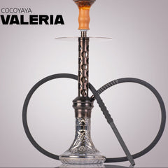 COCOYAYA Valeria Hexa Hookah - Bronze Stem & Grey Base