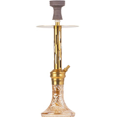 COCOYAYA Valeria Zipper Hookah - Gold Stem & Goldish Base