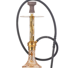 COCOYAYA Valeria Zipper Hookah - Gold Stem & Goldish Base