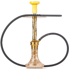 COCOYAYA Valeria Hexa Hookah - Gold Stem & Gold Base