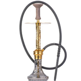 COCOYAYA Valeria Hexa Hookah - Gold Stem & Grey Base