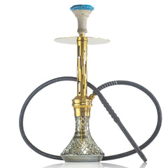 COCOYAYA Valeria Zipper Hookah - Gold Stem & CGB Base