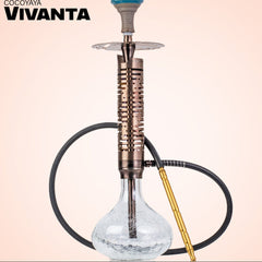 COCOYAYA Vivanta Hookah (Ferro Series) - Bronze Stem & Round Base