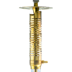 COCOYAYA Vivanta Hookah (Ferro Series) - Gold Stem & Crackle Glass Base