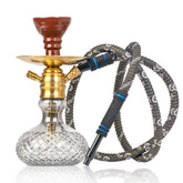 COCOYAYA X17 Hookah - Gold & Cut Glass Base