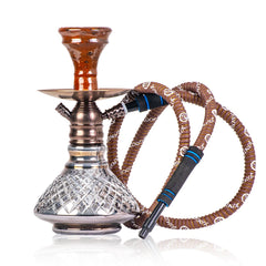 COCOYAYA X8 Hookah - Bronze & Cut Glass Base