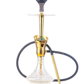 COCOYAYA Baku Cigar Hookah - Golden (Transparent Base)