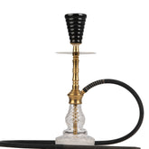 COCOYAYA Britto Hookah - Gold & Transparent Base