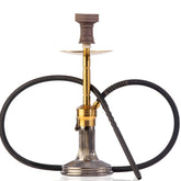 COCOYAYA Casablanca Hookah - Gold Stem & Grey Base