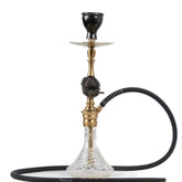 COCOYAYA Cigar Hookah (Bohemian Series) - Golden & Transparent