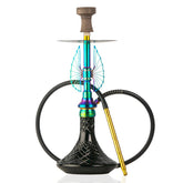 COCOYAYA Draco Hookah - Rainbow Stem & Black Base