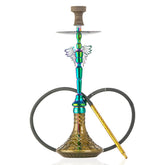 COCOYAYA Falcon Hookah - Rainbow Stem & Grey Base