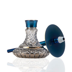COCOYAYA Felix Hookah (Conquer Series) - Blue Stem (Cut Glass Base)