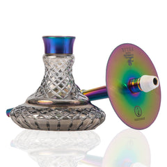 COCOYAYA Felix Hookah (Conquer Series) - Rainbow Stem (Cut Glass Base)