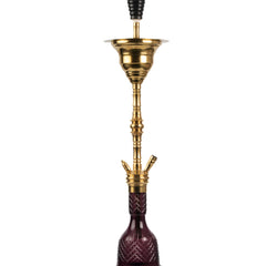 COCOYAYA Gamaliya Hookah - Golden Stem & Purple Base