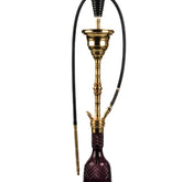 COCOYAYA Gamaliya Hookah - Golden Stem & Purple Base