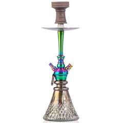 COCOYAYA Izzy Hookah - Rainbow Stem & Cut Glass Base