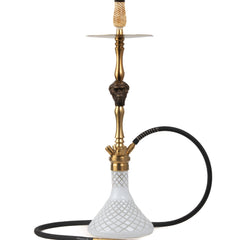 COCOYAYA Jungle Series Kong Hookah - Golden (White Base)