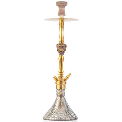 COCOYAYA Jungle Series Mojo Hookah - Golden (Transparent Base)