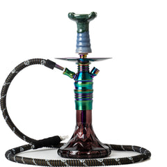 COCOYAYA Kasha Hookah - Rainbow Stem & Purple Base
