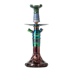 COCOYAYA Kasha Hookah - Rainbow Stem & Purple Base
