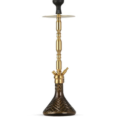COCOYAYA King Series Hookah - Amber Base & Gold Stem