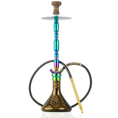COCOYAYA King Series Hookah - Rainbow (Grey Base)