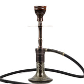 COCOYAYA Lala Hookah - Bronze Stem & Black Crackle Base