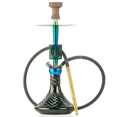 COCOYAYA Moksha SPT Hookah - Rainbow Stem & Black Base