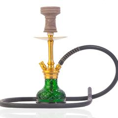 COCOYAYA Oakley Hookah (Conquer Series) - Gold Stem (Green Base)
